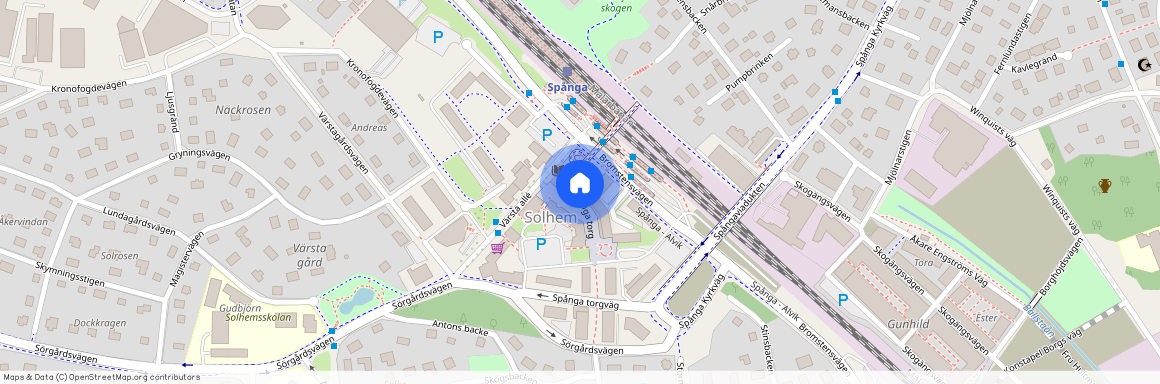 Spånga Stationsplan