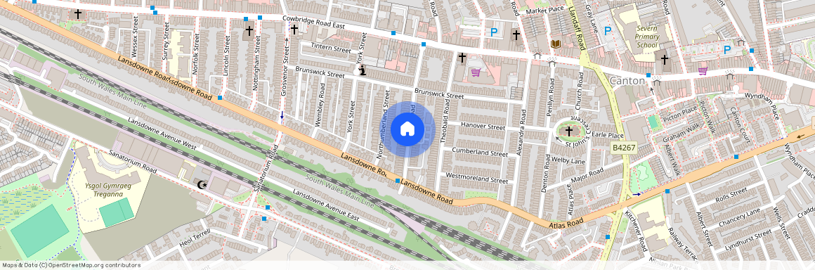 CF5 1LY Canton, Wales, Cardiff