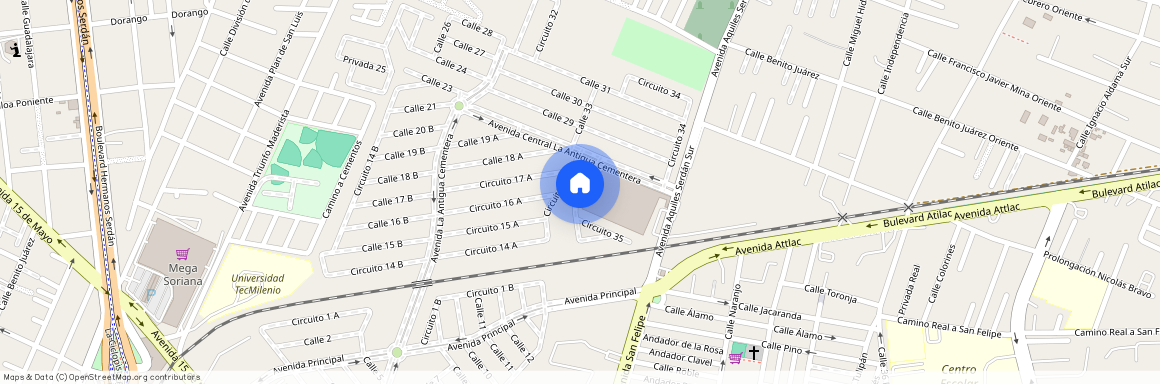 Circuito 35, Fraccionamiento La Antigua Cementera, 72040 Puebla, PUE, Mexico