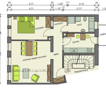 Aufwendig kernsanierte moderne Wohnung in einem historischen Gebäude. - Photo 1