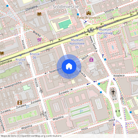 Warszawa, Ochota, Filtry, Nowogrodzka
