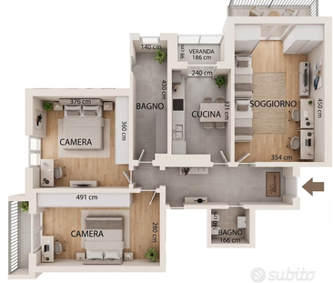 2 Camere singole appartamento ristrutturato - Photo 1