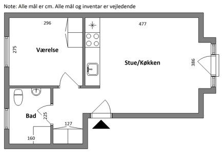 2-værelses studiebolig (Type 1) - Foto 5