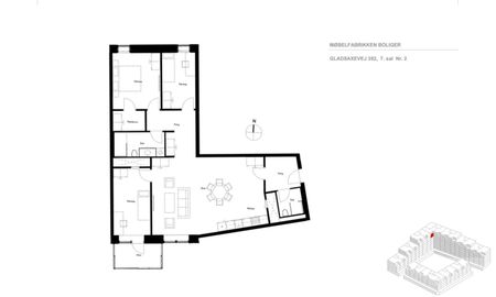 Rummelig og lys 4-værelses lejlighed med altan i et moderne byggeri i Søborg - Foto 5