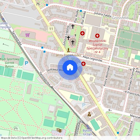 ul. Strzelców Bytomskich, Śródmieście, Bytom, śląskie