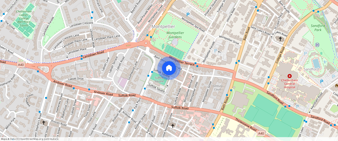 ** Suffolk Square, Cheltenham, GL50 2DR