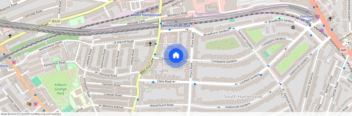 Compayne Gardens, West Hampstead, London