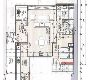 Moderne, geräumige 2-Zimmer-Wohnung mit möblierter Küche und kleine... - Photo 2