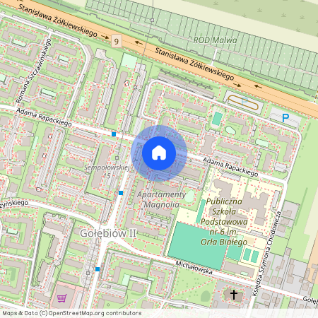 ul. Adama Rapackiego, Gołębiów II, Radom, mazowieckie