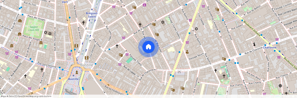 Rue des Taillandiers, entre Rue de la Roquette et Rue de Charonne 75011 Paris (11e arrondissement)