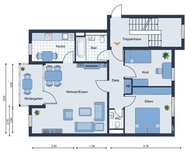 Zu Fuß zur Burg Linn: Hübsche 3 Zimmerwohnung mit verglastem Balkon... - Photo 1