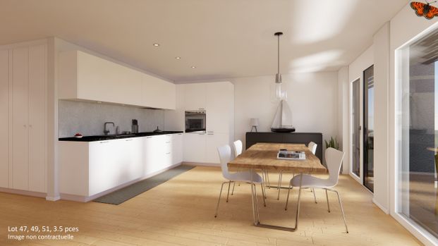 NEUF - 3½ PIECES - BULLE AVEC GRAND BALCON ! - Foto 1