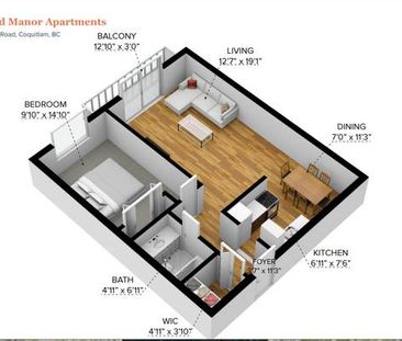 One bedroom on the 2nd floor near Burquitlam Skytrain - Photo 4