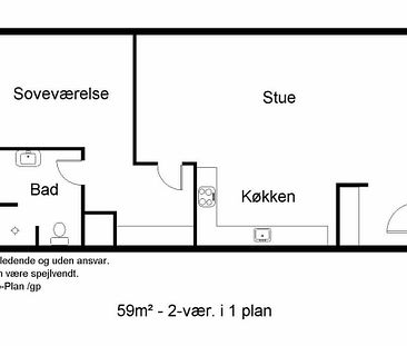 God 2 værelses med altan og gratis parkering - Photo 2