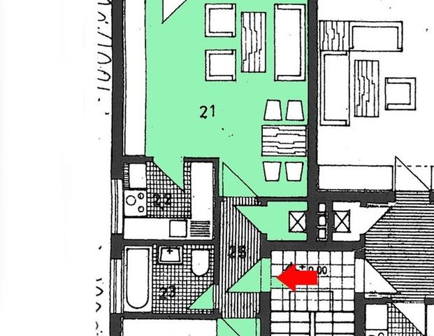 Single-Wohnung (2-ZKB) mit Balkon, Oberl ... - Foto 1