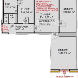 Unbefristete 3-Zimmer-Wohnung mit Balkon! - Foto 3