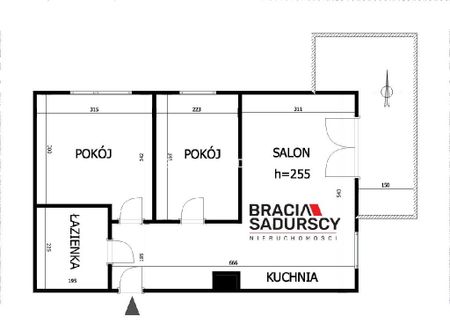 Mieszkanie Kraków Prądnik Czerwony powierzchnia 46.03 m² C206-WM-46583 - Фото 4