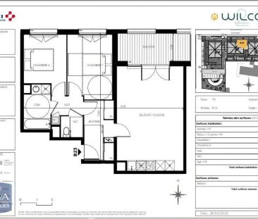 Appartement à louer 3 pièces 64.38m² - Photo 5