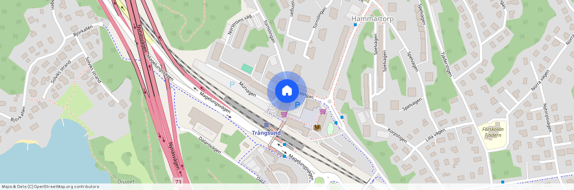 Norströms väg, Trångsund