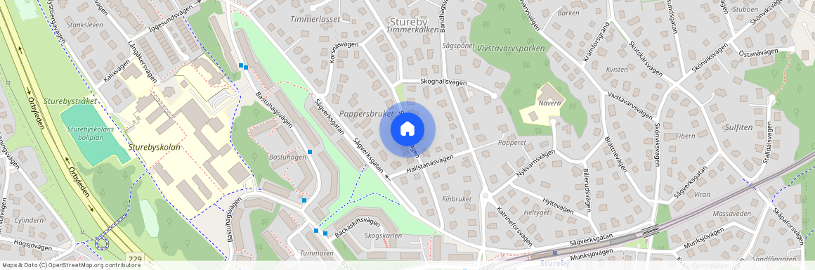 Skärblackavägen, Enskede