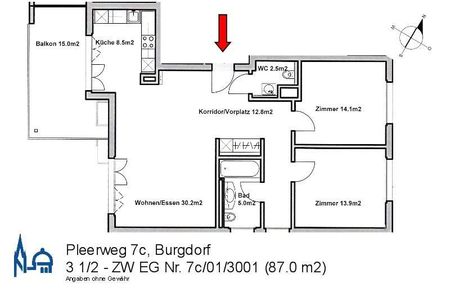 Traumhafte 3 1/2-Zimmerwohnung mit Kinderrabatt! - Foto 4