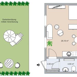 Gemütliche Hofwohnung mit eigenem Garten in ruhiger Lage - Foto 3