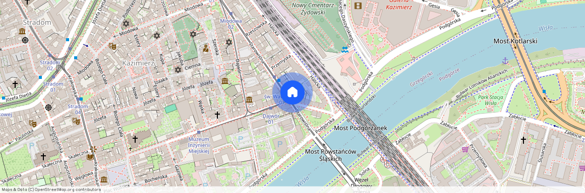 ul. Starowiślna, Kazimierz, Stare Miasto, Kraków, małopolskie