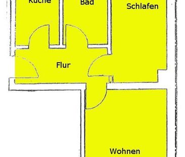 Ruhige 2-Raum Whg in Markkleeberg! Bad mit Fenster, Wanne - Foto 6