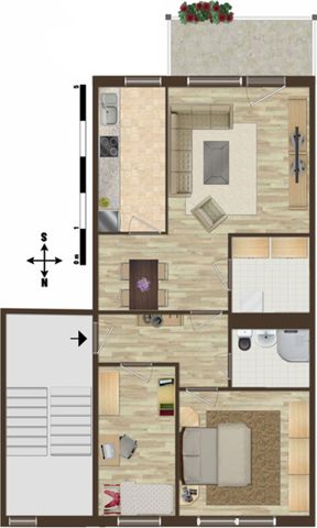 Tolle 3-Raum-Wohnung mit Einbauküche - Photo 2