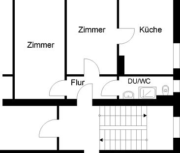BEZUGSFERTIG + 2-Raum-Wohnung + renoviert - Foto 2