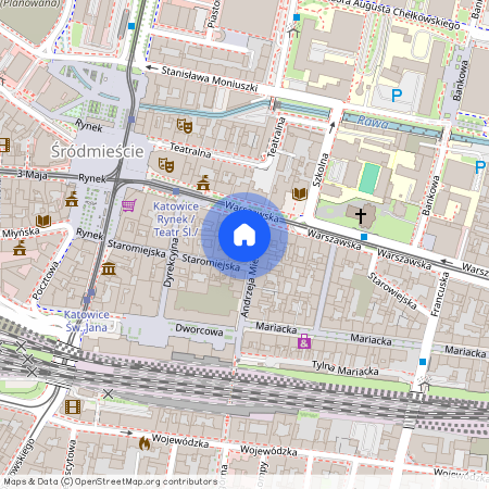 ul. Andrzeja Mielęckiego 3, Śródmieście, Katowice, śląskie
