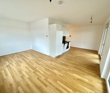 Donaublick: Moderne 1-Zimmer-Wohnung mit Balkon direkt bei U2-Donau... - Photo 5