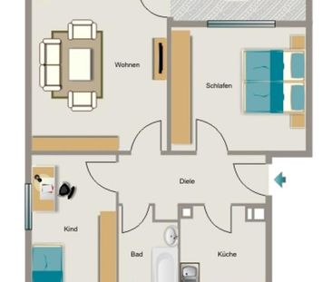 Die passende Wohnung von VIVAWEST mit Wohnberechtigungsschein. - Photo 3