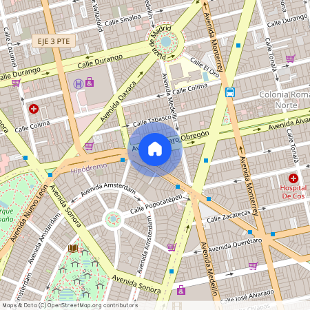Avenida Álvaro Obregón 250, Roma Norte, 06700 Mexico City, CMX, Mexico
