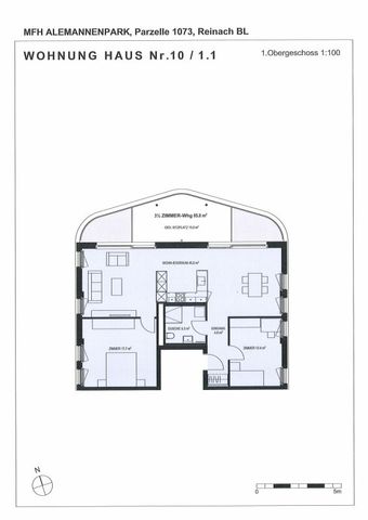 Nähe Dorfzentrum Reinach - moderne 3.5-Zimmer-Wohnung im 1.OG - Photo 4