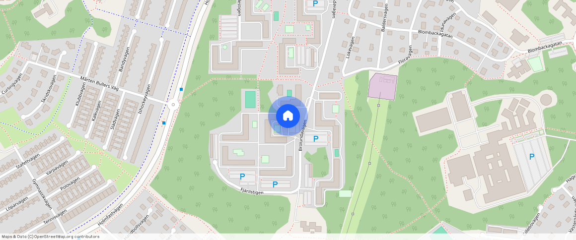 Brolundavägen **, Blombacka