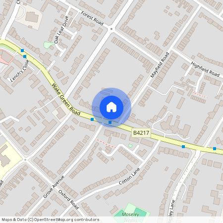 Mayfield Road, Moseley, Birmingham, West Midlands, B13