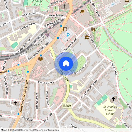 Flat G Swanne House, Gloucester Circus, London SE10