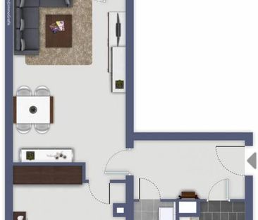 2-Raumwohnung mit flacher Dusche - Foto 1