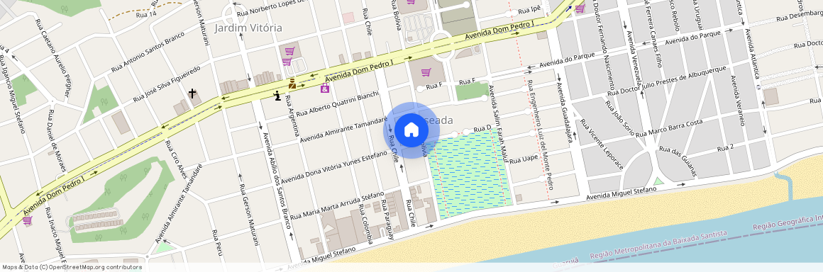 Rua Dona Vitória Yunes Stefano, Jardim Belmar, Guarujá