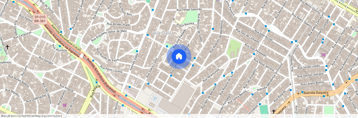 Rua Coronel Ferreira Braga, Vila Dalila, Vila Dalila, São Paulo