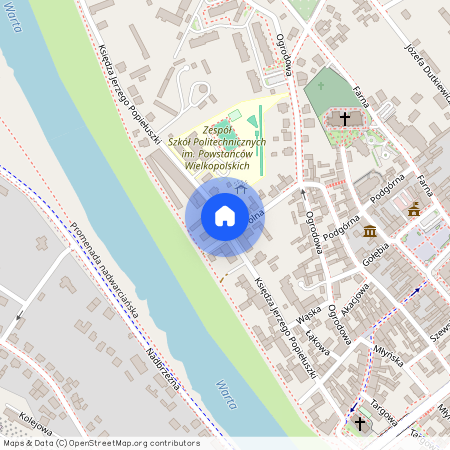 ul. ks. Jerzego Popiełuszki, Śrem, Śrem, śremski, wielkopolskie