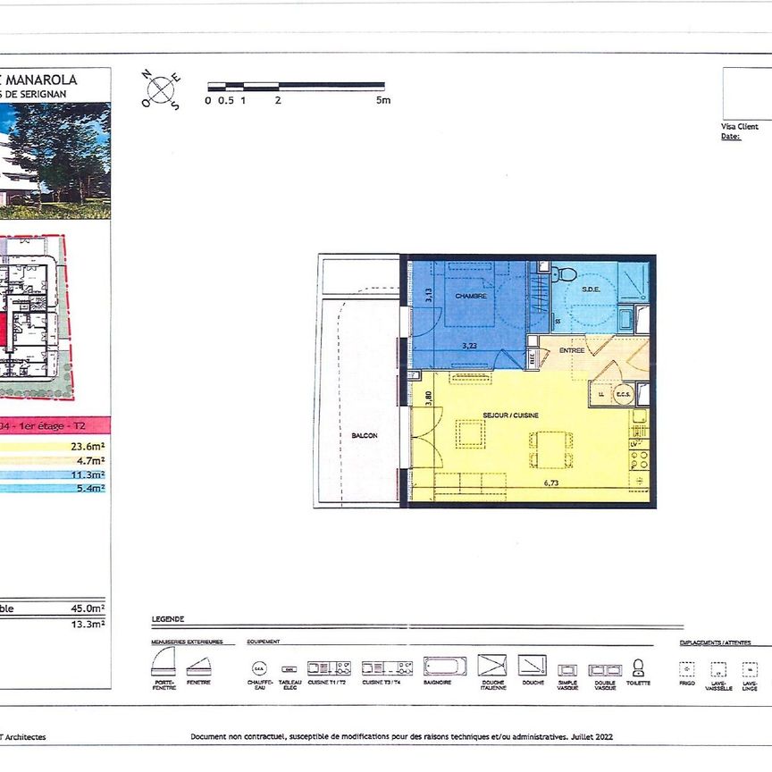 Serignan - T2 NEUF avec Piscine - 45 m² - Photo 2