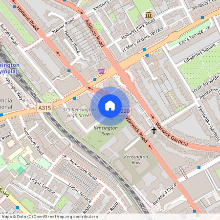 Bridgeman House, 1 Radnor Terrace, 375 Kensington High Street