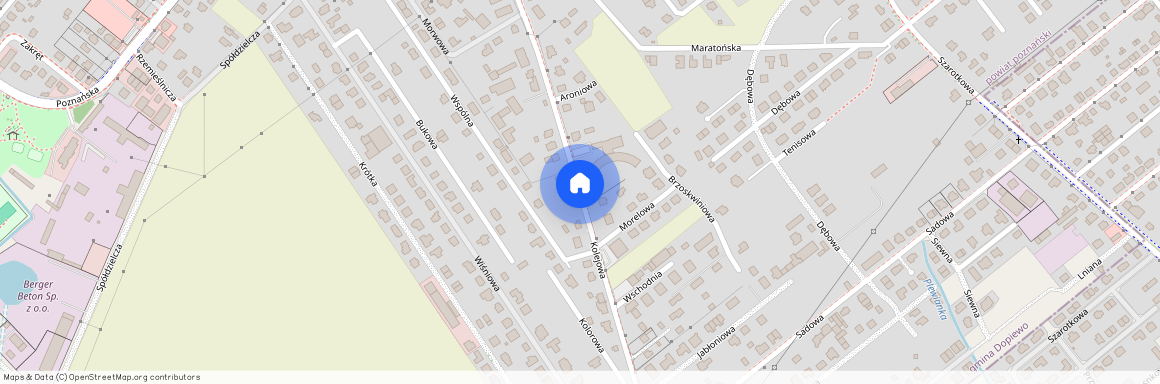 ul. Kolejowa, Skórzewo, Dopiewo, poznański, wielkopolskie