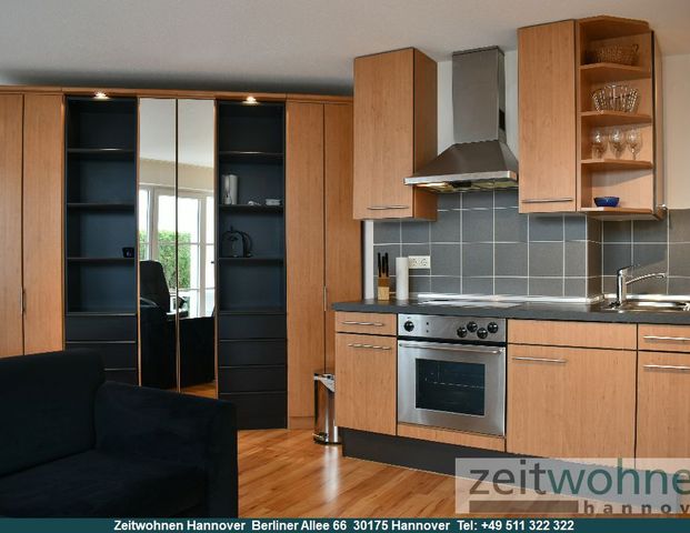 Bothfeld - Buchholz, Nähe HDI, 1 Zimmer Apartment mit Terrasse und Garage - Foto 1