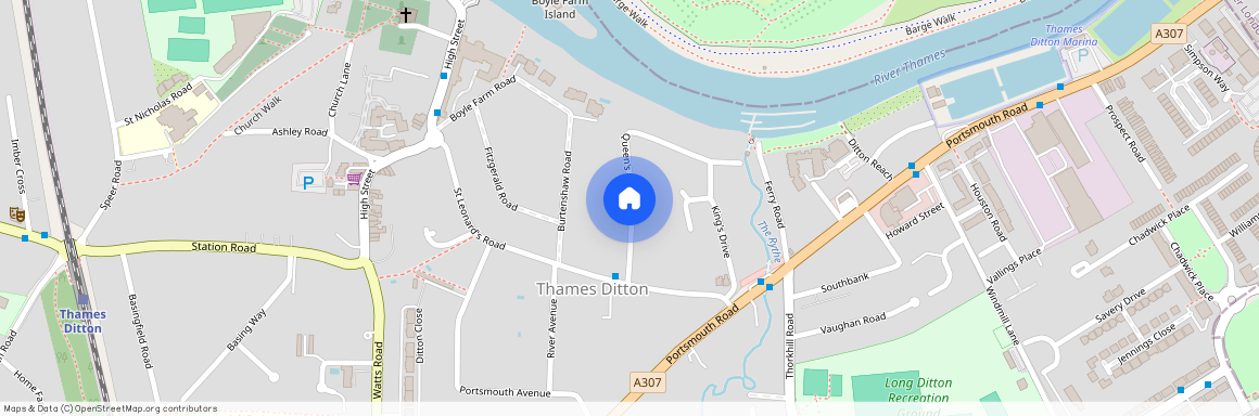 Queens Drive, Thames Ditton, Surrey, KT7