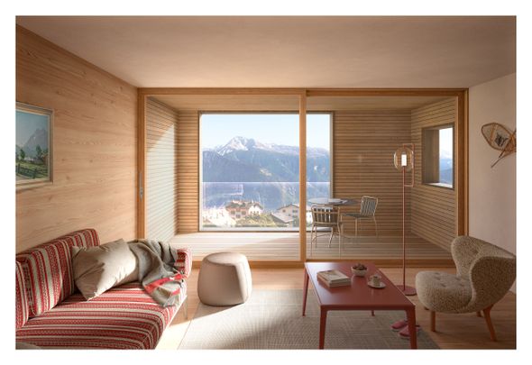 Location à l'année: appartement neuf au coeur du village de Montana - Foto 1