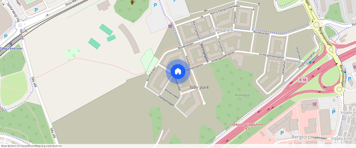 Vintergaloppsgatan **, Täby Park