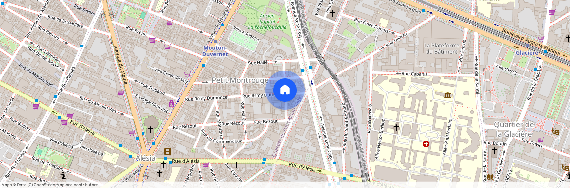 rue Rémy Dumoncel et rue d'Alembert 75014 Paris (14e arrondissement)